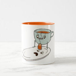 TeaBaggerkoppen och pläterar kökhumor Två-Tonad Mugg