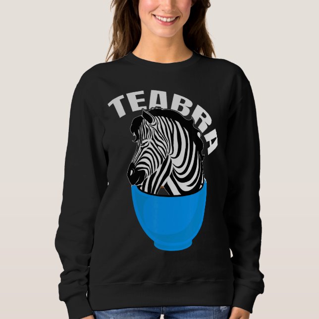 Teabra Tea Zebra T Shirt (Framsida)