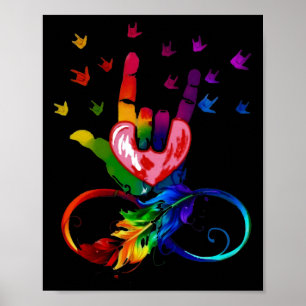 Teac-teknik för oändliga symboler för autism poster