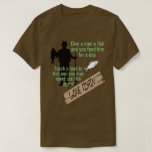 Teach a Man to Fish Funny T-Shirt<br><div class="desc">Lustigt T-shirt säger: Ge en man att fiska och du matar honom en dag. Ta en man att fiska,  så får du aldrig se honom igen! Den här söta skjortan är perfektens gåva till fiskaren i ditt liv. Vem skulle ju inte hellre fiska?</div>