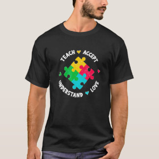 Teach Accstand - förstå Kärlek Lärares autism Awar T Shirt