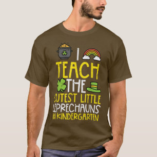 Teach Cutest Leprechaun Kindergarten St Patricks D T Shirt
