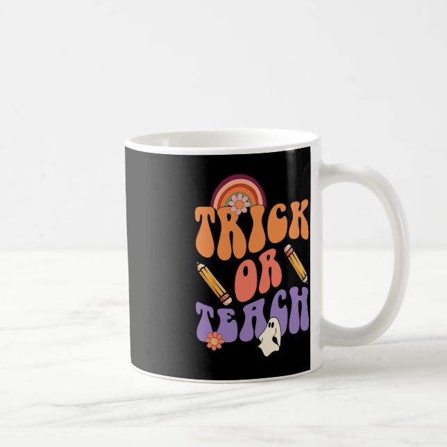 Teach eller Teach Retro Fall Halloween Costumes Te Kaffemugg (Höger)