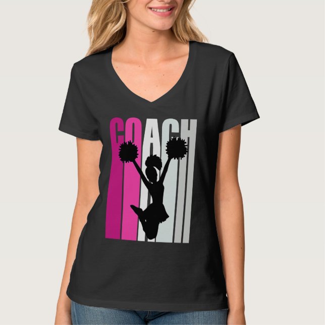Teach Female Cheerleading Teacher Master Coach Che T Shirt (Framsida)