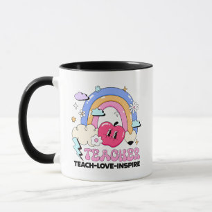 Teach Kärlek Inspire Anpassningsbar Mugg Gift for