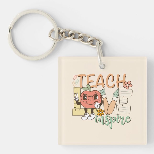 Teach Kärlek Inspire - Cute School Supplies (Framsidan)