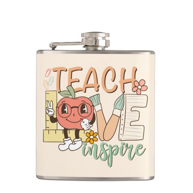 Teach Kärlek Inspire - Cute School Supplies Fickplunta (Framsidan)
