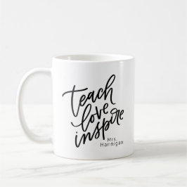 Teach Kärlek Inspire, ditt namn Kaffemugg