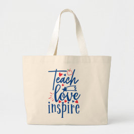 Teach Kärlek Inspire Jumbo Tygkasse