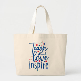 Teach Kärlek Inspire Jumbo Tygkasse