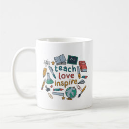 Teach Kärlek Inspire Kaffemugg