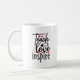 Teach Kärlek Inspire Kaffemugg