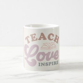 Teach Kärlek Inspire Kaffemugg