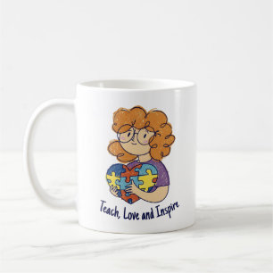 Teach Kärlek Inspire ParaProfessional Art Kaffemugg