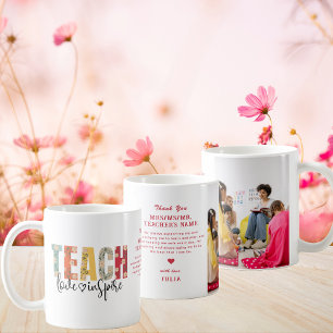 Teach Kärlek Inspire Teacher Apprecision Photo Gif Kaffemugg
