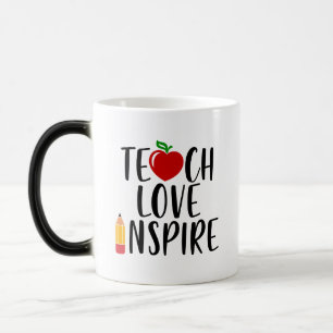 Teach Kärlek Inspire Teacher Gift Magisk Mugg