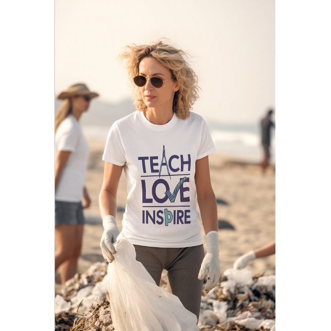 Teach Kärlek Inspire Teacher Inspirational T Shirt (A bold tee for educators who teach, love, and inspire—on duty and beyond.)