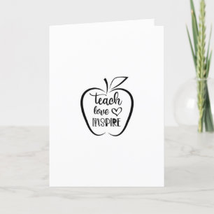TEACH/KÄRLEK/INSPIRE **TEACHERS BIRTHDAY** KORT