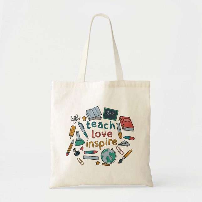 Teach Kärlek Inspire Tygkasse (Framsidan)