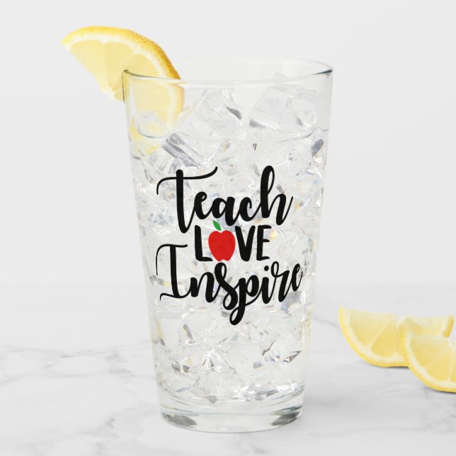 Teach kärlek inspirerar ockupationsglas glaskopp (Framsida Ice)