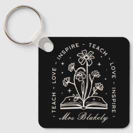 Teach kärlek inspirerar till personlig för häxakti nyckelring