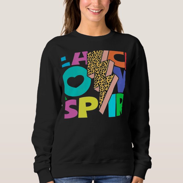 Teach Love Inspire SPED Leopard Print Groovy Teach T Shirt (Framsida)