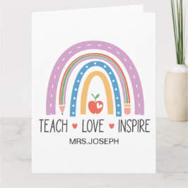 Teach Love Inspire Teacher Tack Kort