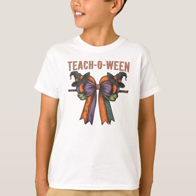 Teach-O-Ween T Shirt (Framsida)