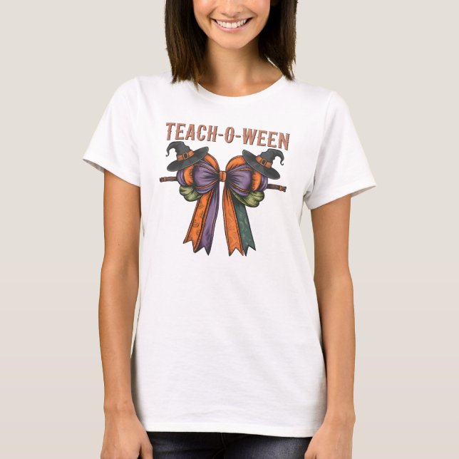 Teach-O-Ween T Shirt (Framsida)