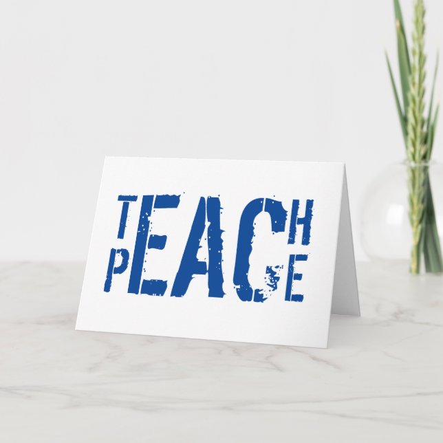 Teach Peace Kort (Framsida)