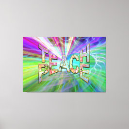 Teach Peace on Earth Canvastryck