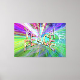 Teach Peace on Earth Canvastryck