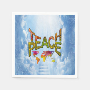 Teach Peace Pappersservett