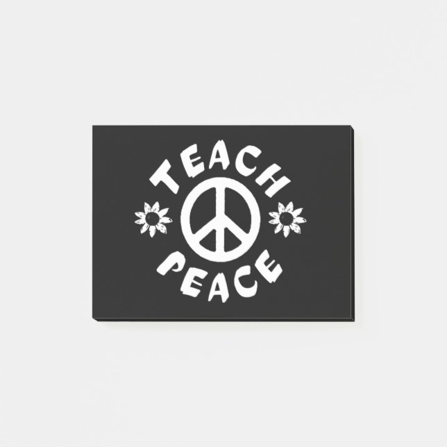Teach Peace Post-it Block (Framsida)