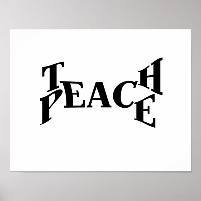 Teach Peace Poster (Framsidan)