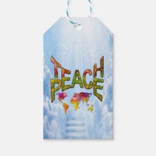 Teach Peace Presentetikett