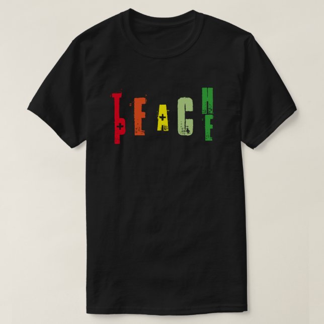 TEACH PEACE T-SHIRT (Design framsida)