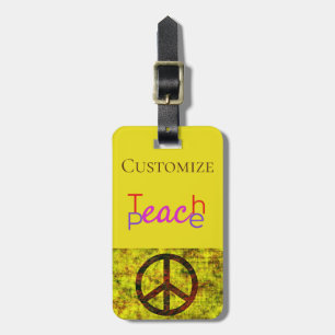 Teach Peace Thunder_Cove Bagagebricka