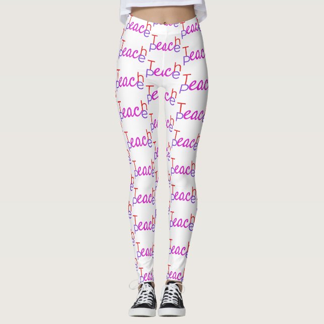 Teach Peace Thunder_Cove Leggings (Framsida)