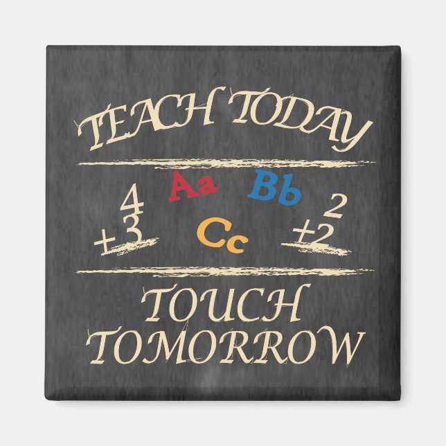 Teach Today, pekplatta i morgondagens kalkylpanel  Magnet (Framsidan)