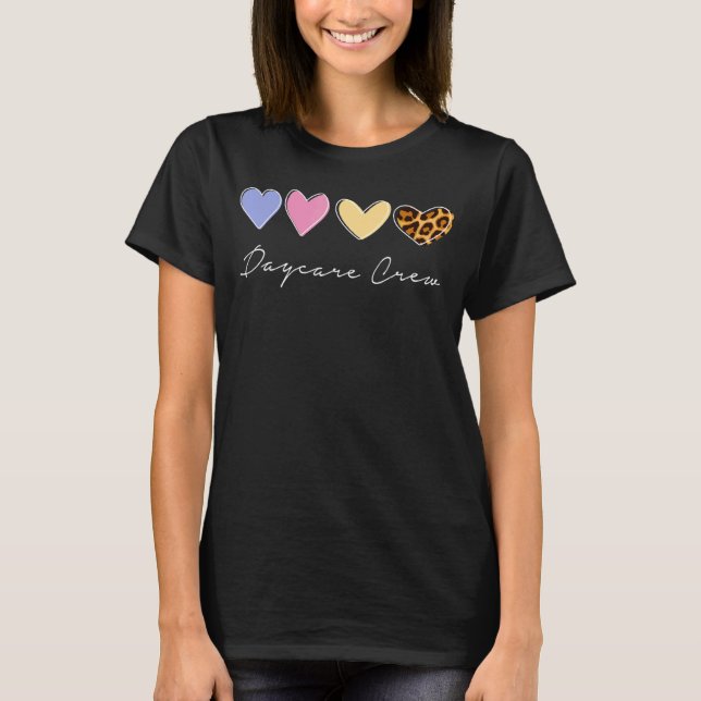 Teache för barnomsorgsförmedlare vid daghem t shirt (Framsida)