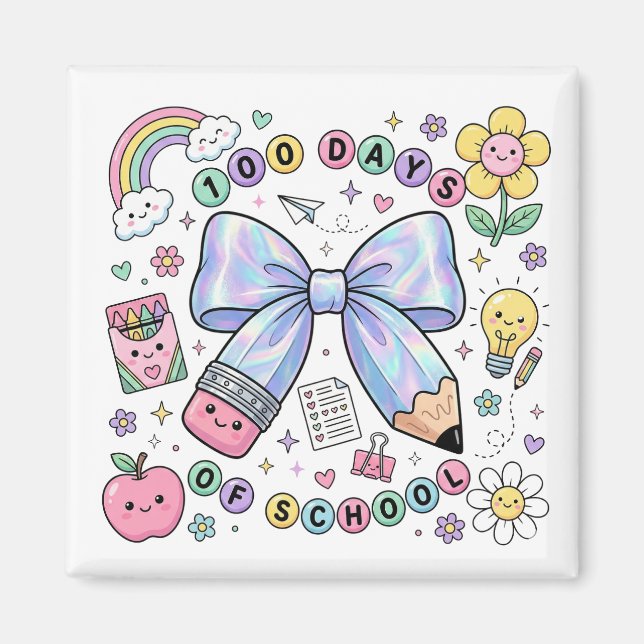 Teacher 100 Days of School Magnet  (Framsidan)