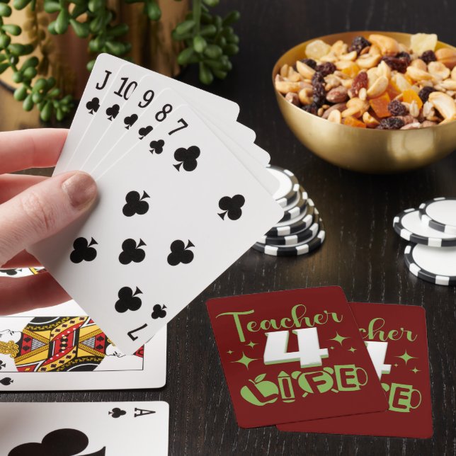 TEACHER 4 LIFE #Lärarliv Casinokort (På plats)