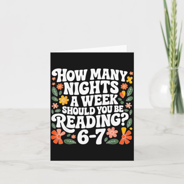 Teacher 67 How Many Nights A Week Should You Be Re Kort (Framsida)