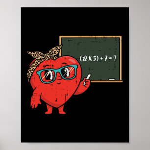 Teacher Alla hjärtans dag 6 7 Matematik ekvation 6 Poster