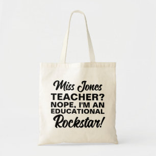 TEACHER BAG-skolstjärna mode Tygkasse