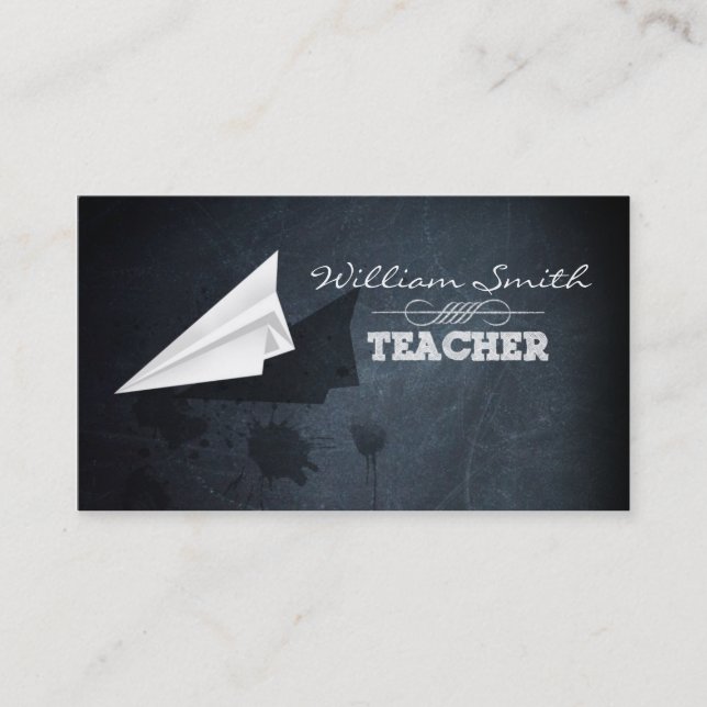 Teacher Business card Visitkort (Framsida)
