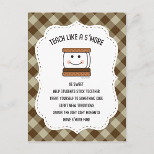 Teacher Camping Classroom Theme Smores Vykort