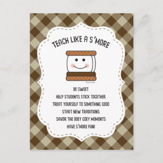 Teacher Camping Classroom Theme Smores Vykort