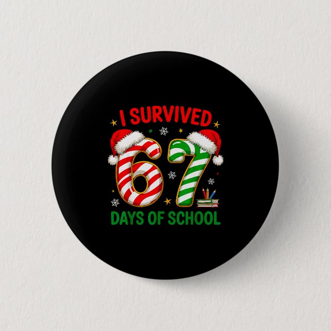 Teacher Christmas Funny Meme I Survived 67 Days Of Knapp (Framsida)